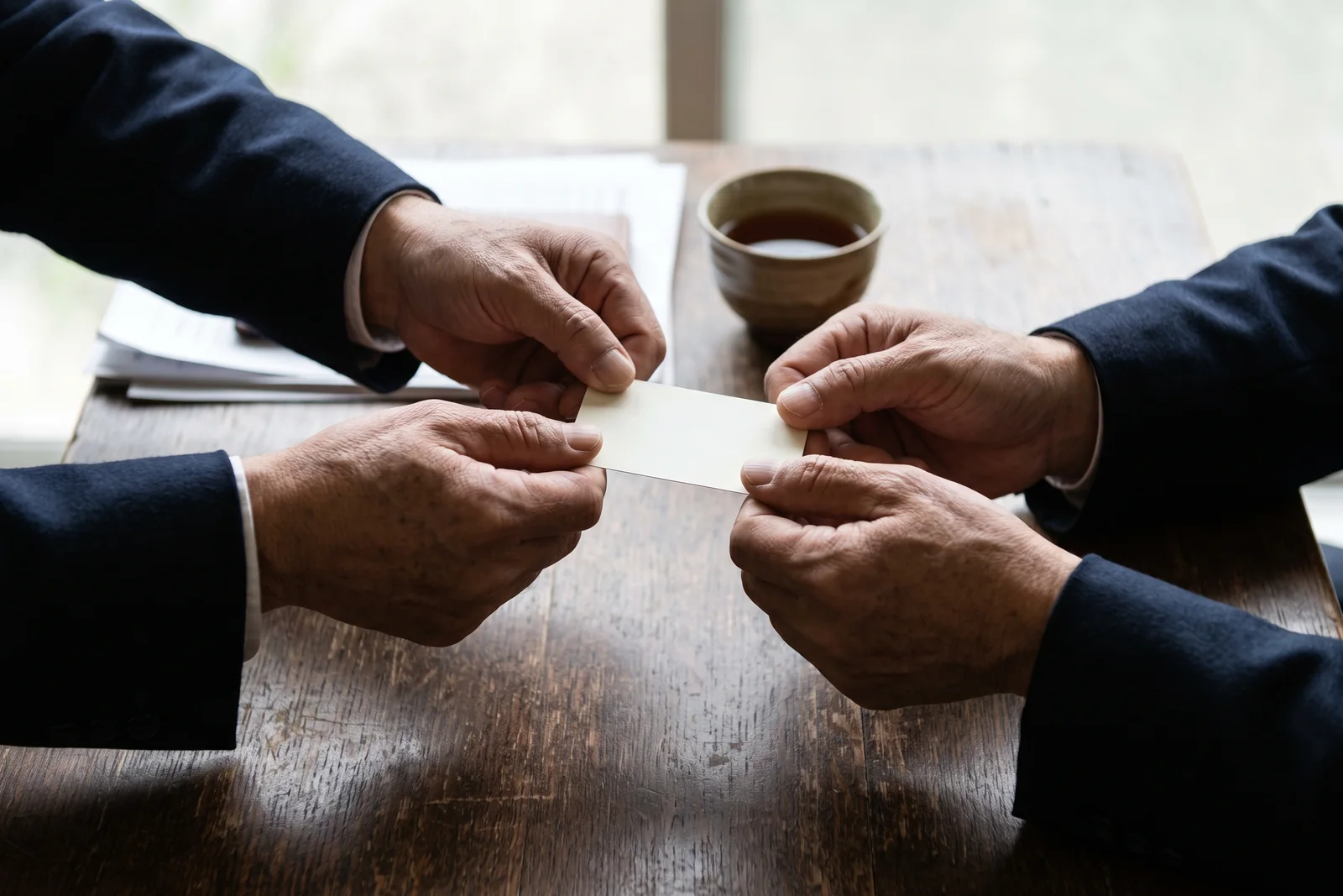 Why Japanese Business Cards Must Be Handled With Both Hands