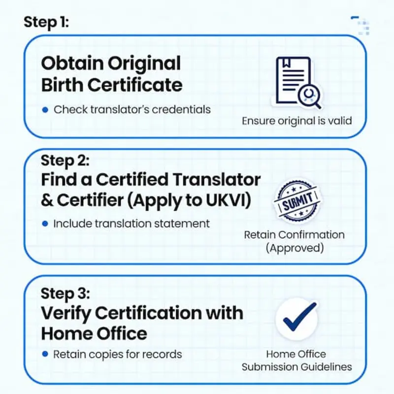 How to Get Your Birth Certificate Translated for UK Immigration