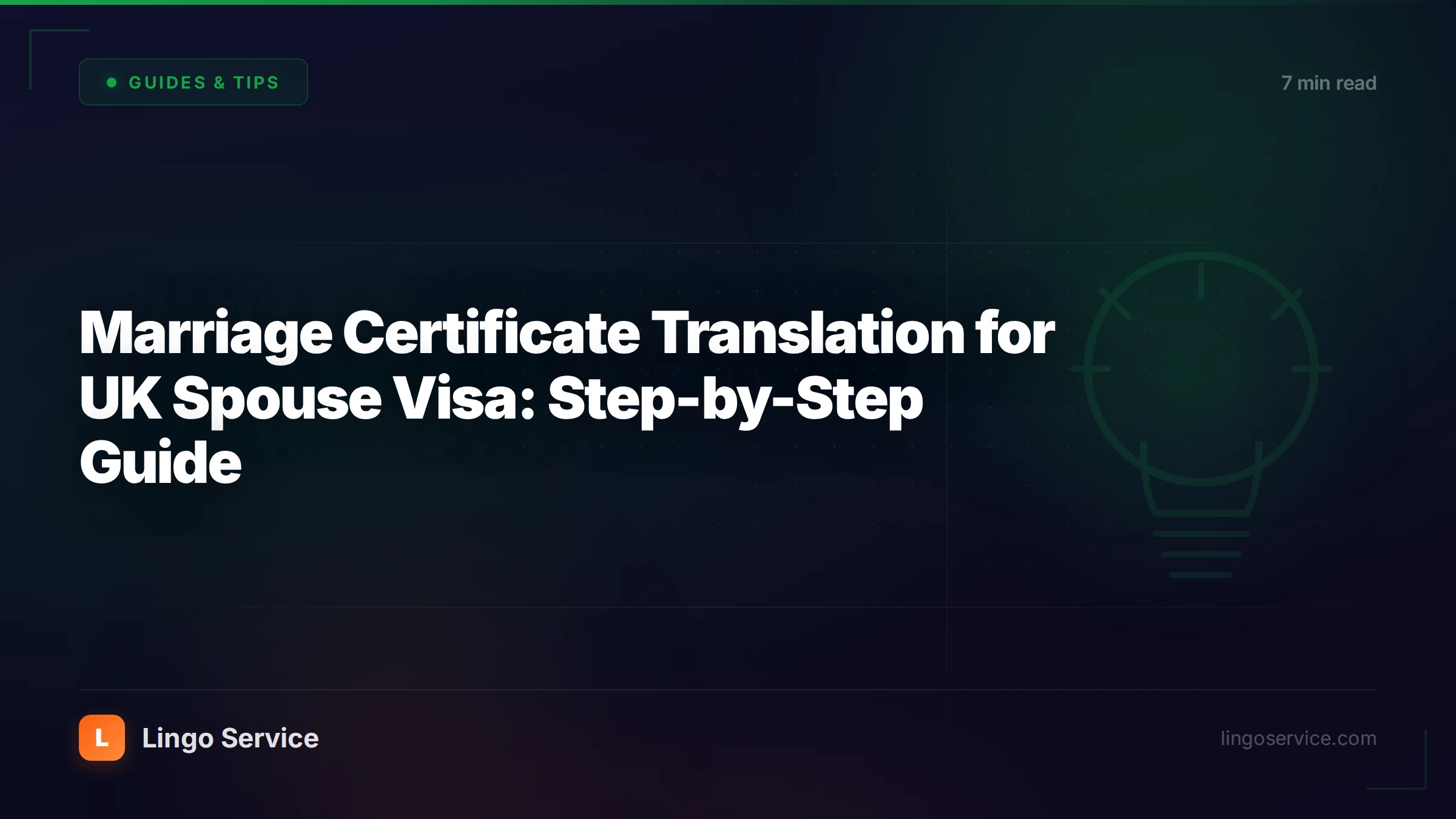 Marriage Certificate Translation for UK Spouse Visa: Step-by-Step Guide