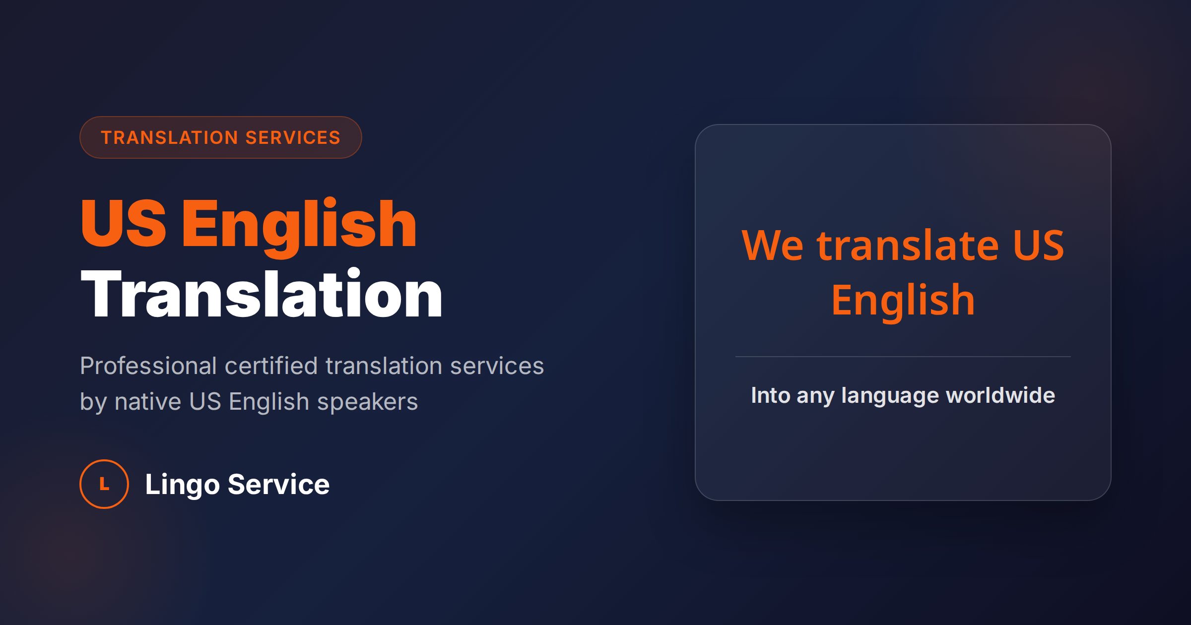 Eng.version US English Translation UK | Certified & UKVI Approved